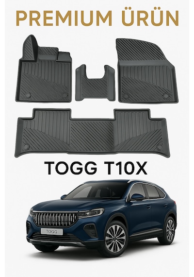 Togg T10x Uyumlu 3d Oto Paspas Premium