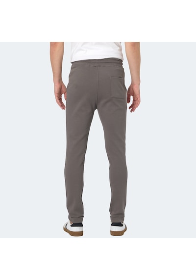 Slazenger BLAZEWAY Erkek Cepli Dar Paça Koyu Gri Eşofman Altı