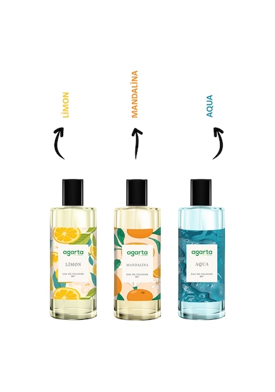 Agarta Cam Şişe 80 Derece Limon Kolonyası 250 ML