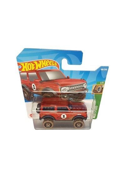 Hot Wheels - 21 Ford Bronco - Mud Studs 1/5 - Hcw91 - Short Card - Arazi Aracı - Kırmızı - Mattel 2022