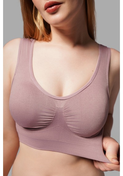 Toparlayıcı Balensiz Pedli Büstiyer 5040 Gül Kurusu