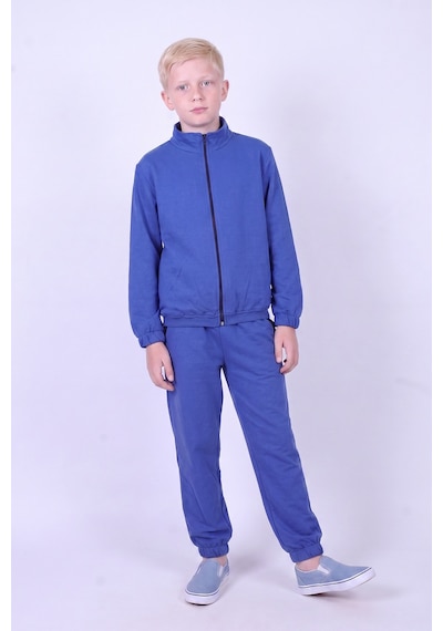 Fyk Kids Erkek Çocuk Dik Yaka Fermuarlı Beli Bağcıklı Lastik Paça Eşofman Takımı Mavi Fyk Kids Erkek Çocuk Dik Yaka Fermuarlı Beli Bağcıklı Lastik Paça Eşofman Takımı Mavi