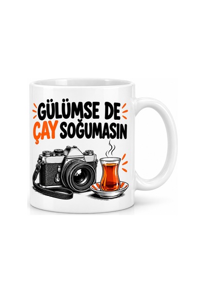 Erdo Ticaret Fotoğraf Sabırsızlığı Tasarımlı Porselen Kupa - Model 823 Erdotıca
