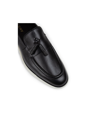 Deery Hakiki Deri Siyah Püsküllü Erkek Loafer - 01958msyhc01 Siyah
