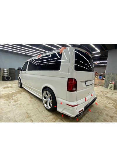 Vw Transporter T6 Uzun Şase Marşpiyel Sağ Sol Takım Fiberglass