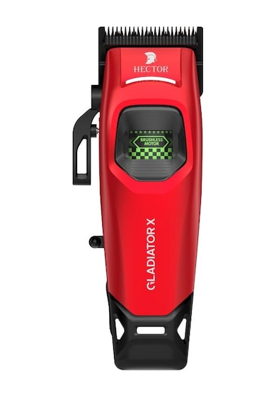 Hector Gladiator X 8000 Rpm Bldc Motor Işıklı Saç Kesim Ve Çizim Tıraş Makinesi Kırmızı