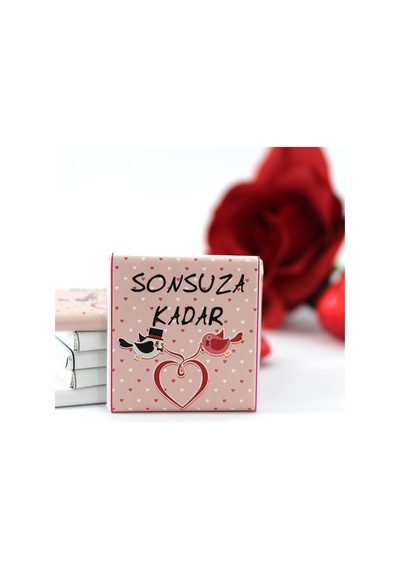 Dark Brown SONSUZA KADAR Yazılı Madlen Çikolata Bitter ve Sütlü 72 Adet