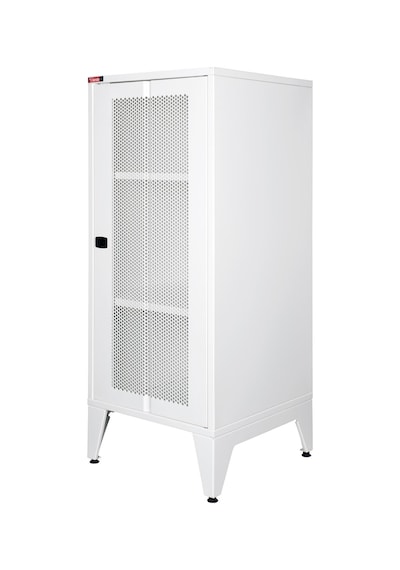 Lande - Ziglat 1110 - Metal Dolap - Perfore Metal Kapılı - Mat Beyaz. Beyaz