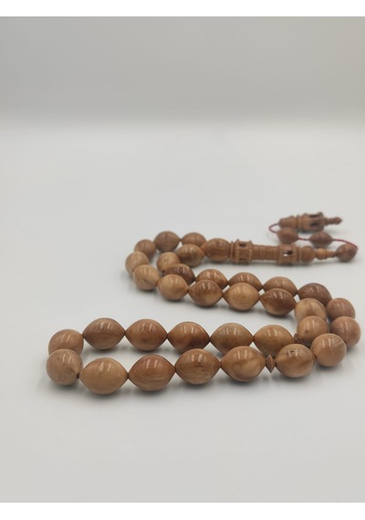 Usta İşcilikli Kuka Tesbih 11 16 Mm Dev Boy Arpa Kesim Takımlı Sistemli Püskül Kahverengi
