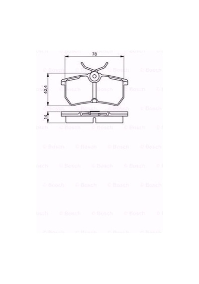 Ford Focus 1.4 16V 1998-2004 Bosch Arka Fren Balatası N11.9851