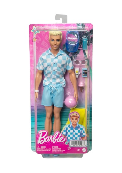 Barbie Bebek Ve Aksesuarlar Deniz Şortu Ve Plaj Temalı Aksesuarları Olan Sarışın Ken Bebek Hpl74 Genel