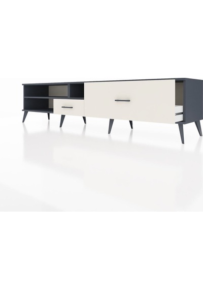 Hyperion Tv Ünitesi 2 Raflı 2 Çekmeceli 220x44x51 Antrasit-antrasit/aytaşı Antrasıt/aytası - Antrasıt Hyperion Tv Ünitesi 2 Raflı 2 Çekmeceli 220x44x51 Antrasit-antrasit/aytaşı Antrasıt/aytası - Antrasıt