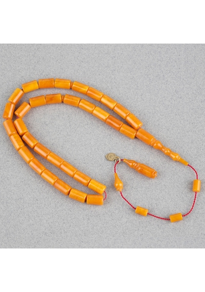 Miskevi Katalin Usta İşi İmzalı Kesme Kesim 6.5x10.5mm Tesbih
