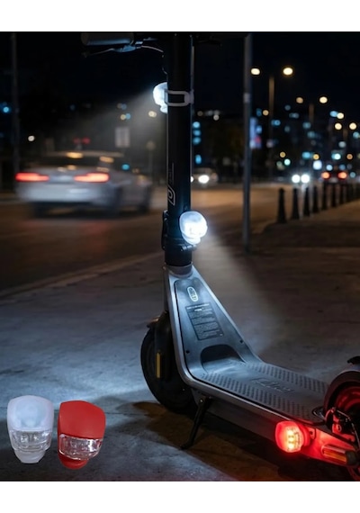 Bisiklet Emniyet Lambası 2li Set Güçlü Led Çakar Işık Diğer