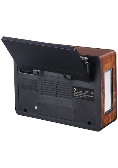 Ktf-1668 Nostalji Radyo Bluetooth Hoparlör Fenerli Solar Şarjlı