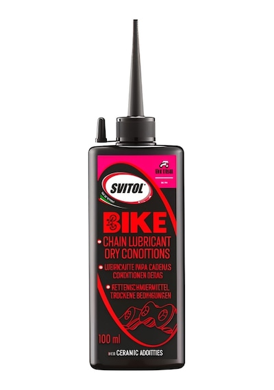 Svitol Seramik Kaplamalı Kuru Ortam Bisiklet Zincir Yağı 100ml Siyah