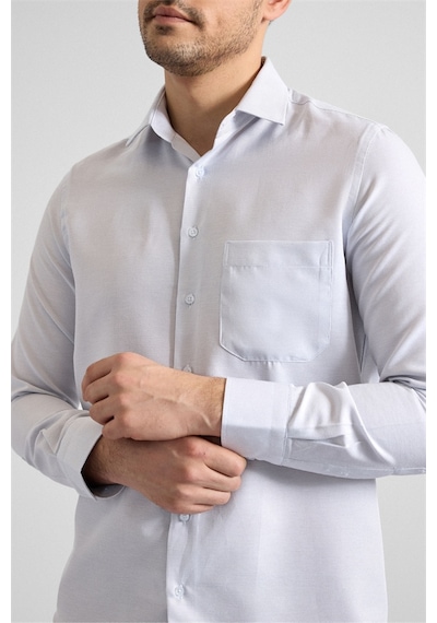 Süvari Gri Regular Klasik Yaka Casual Gömlek Gm2025300050-s05 Gri