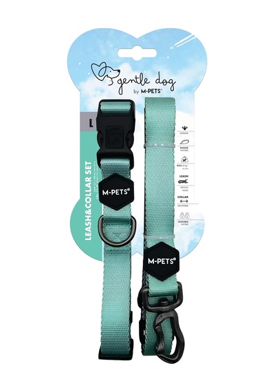 M-pets Gentle Dog Boyun Tasması Ve Gezdirme Set L Yeşil