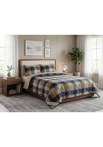 Comforter Çift Kişilik Yorgan Set / 220x240 / Çeyiz / Yorgan /set Koyu Mavi