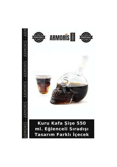 Kuru Kafa Şişe 550 Ml. Eğlenceli Sıradışı Tasarım Farklı İçecek
