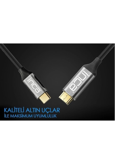 Inca Itch-02Tx Type-C To Hdmı 4K Altın Uçlu Kablo 2 Mt
