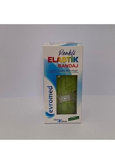 Evromed Elastik Bandaj 10 Cm X 150 Cm Fıstık Yeşili