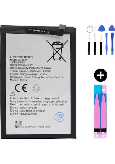 İnfinix Note 11 Pro Bl-49jk Uyumlu Güçlendirilmiş İthal Pil + Montaj Seti