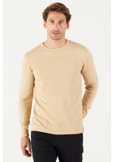 AC&Co / Altınyıldız Classics Erkek Bej Anti-Pilling Özellikli Tüylenme Yapmayan Standart Fit Bisiklet Yaka Çizgi Dokulu Triko 4A4921100065KBJ3XL Bej AC&Co / Altınyıldız Classics Erkek Bej Anti-Pilling Özellikli Tüylenme Yapmayan Standart Fit Bisiklet Yaka Çizgi Dokulu Triko 4A4921100065KBJ3XL Bej