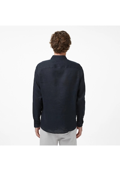 Nautica Regular Fit Erkek Keten Gömlek W65101t Siyah