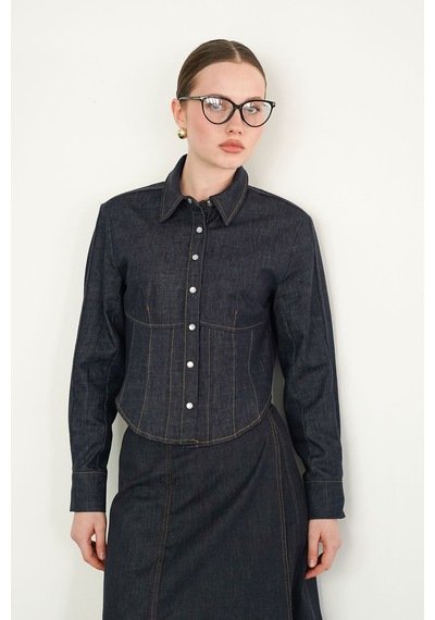 Verymoda Kot Gömlek - F2086 Lacivert