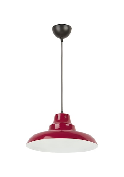 Carmen Özel Tasarım Modern Cafe Mutfak Salon Bordo Içi Beyaz Çap 30 Cm Sarkıt Tekli Avize Diğer
