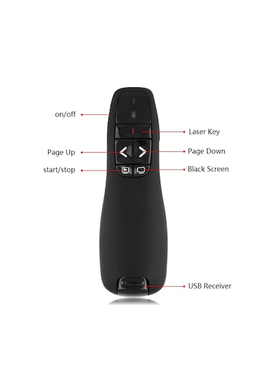 Sunum Kumandası Wireless Presenter Laser Pointer Streak Bw2581