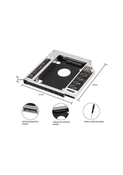9.5'' Notebook Ssd Kızak Notebook İçin İnce Ssd Kızak Sata Ssd Kızak