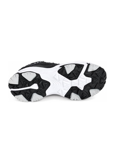 Yunomus Conpax Yüksek Taban Outdoor Tarzı Kadın Sneaker Spor Ayakkabı SİYAH-BEYAZ