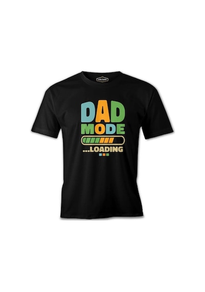 Dad Mode Loading Siyah Erkek Tshirt 001