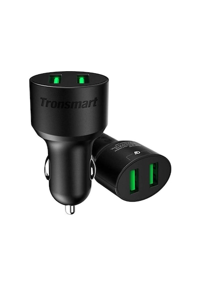 Tronsmart Cc2tf Çift Usb Çıkışlı Qualcomm Qc 3.0 Araç Şarj Cihazı