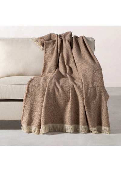 Mudo Home Karl Koltuk Şalı Kahve 140x170 Kahverengi