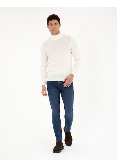 Pierre Cardin Erkek Ekru Kazak Triko 50270055-vr019 Ekru