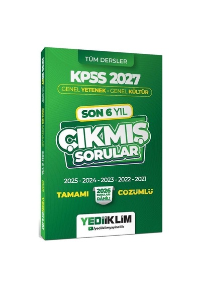 Yediiklim 2027 Kpss Genel Yetenek Genel Kültür Çıkmış Sorular Son 6 Yıl Çözümlü