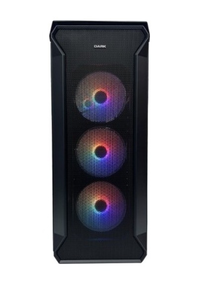 4x12cm Frgb Led Fanlı Bilgisayar Kasası, Cam Yan Panelli Ve Usb 3.0