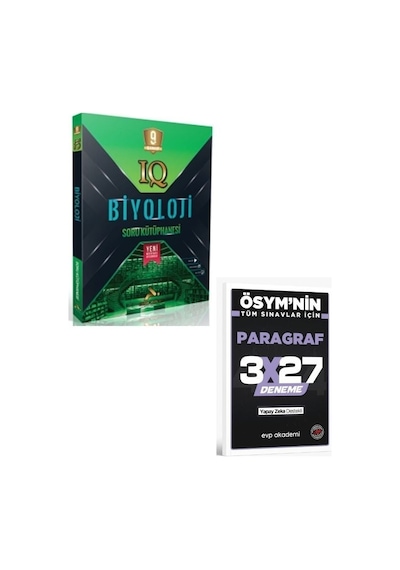 Paraf 2027 9. Sınıf Biyoloji Soru Kütüphanesi+ Evp Akademi Paragraf