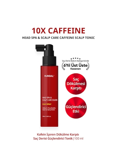 Kundal Scalp Kafein İçerikli Dökülme Karşıtı Saç Derisi Güçlendirici Tonik 100 ML