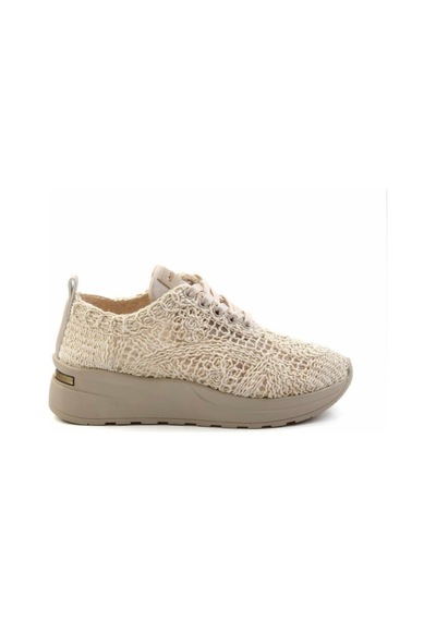 Dantel Örgü Ortopedik Sneaker Bej