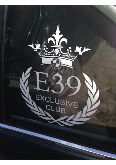 Bmw E39 Exclusive İçin Uyumlu Aksesuar Club Oto Sticker Adet 18 5 Cm