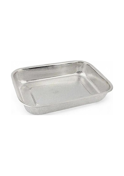 Paslanmaz Çelik Süzgeç, Pirinç Süzgeci 29,5cm 21,5cm
