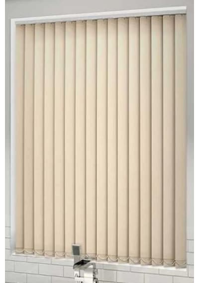 Krem Pvc Dikey Perde Döndürülebilen Tam Açık Ya Da Tam Kapalı Pvc Dikey Krem