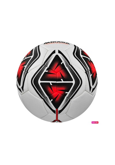 Regateador Sentetik Deri Halı Saha Futbol Topu 4 Numara El Dikişli + Pompa + Havlu Bileklik Kırmızı