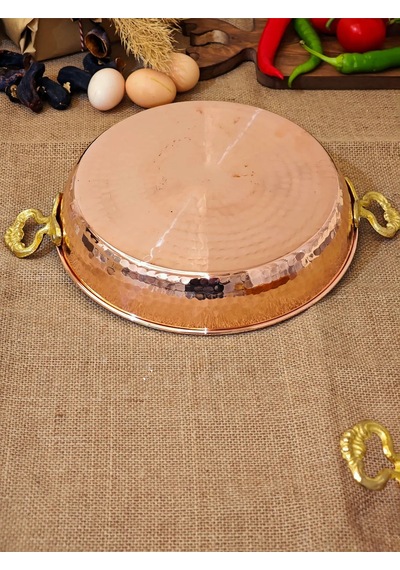 Moda Bakır Bakır Yumurta Tava 24 Cm Diğer