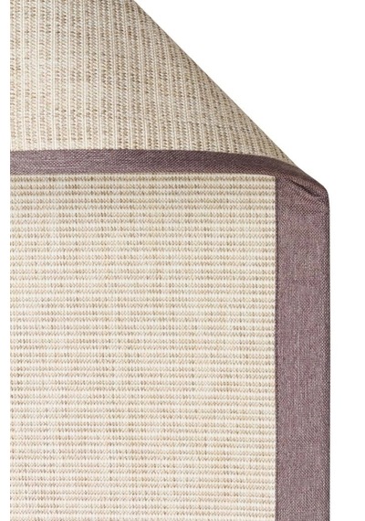 Eko Halı Ventura Vnt 2706 Cream Bordür Mouse Sisal Görünümlü İç Ve Dış Mekan Uyumlu Hav Vermeyen Mod