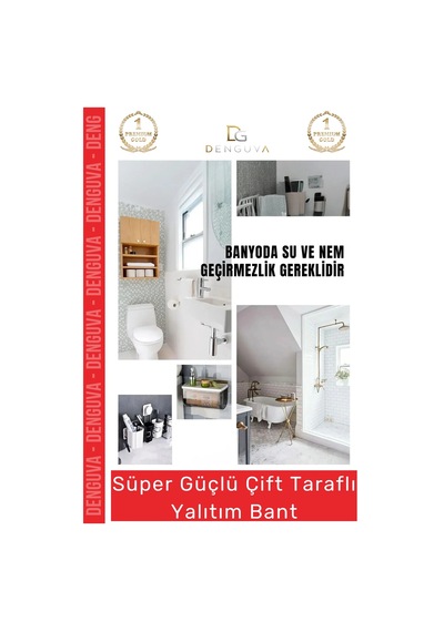 Premium Ekstra Güçlü Çok Amaçlı Çift Taraflı Tamir Cam Dış Mekan Montaj 2mt Silikon Şeffaf Bant